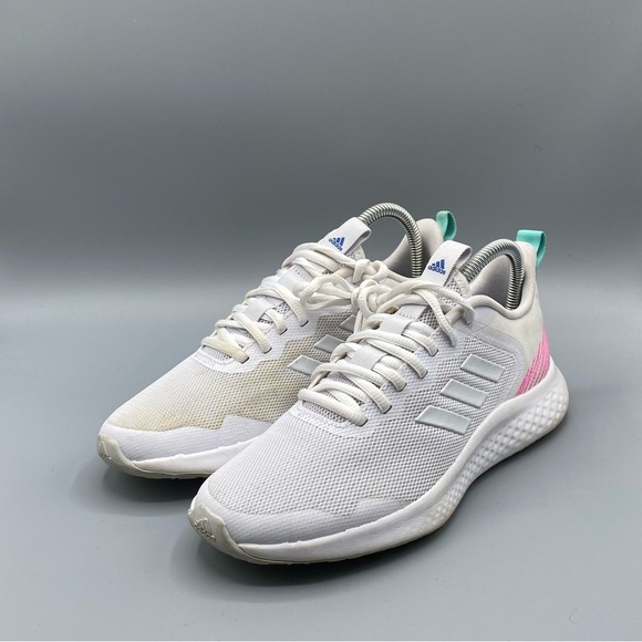 adidas Shoes - Adidas Fluidstreet Womens 6 Running Shoes Cloud White Athletic Sneakers
